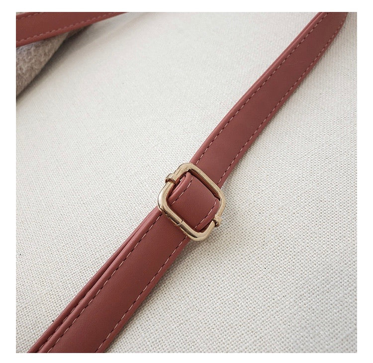 Elegant Khaki Fashion Handbag with Scarf