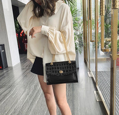 Florence Black Satchel handbag (NEW)